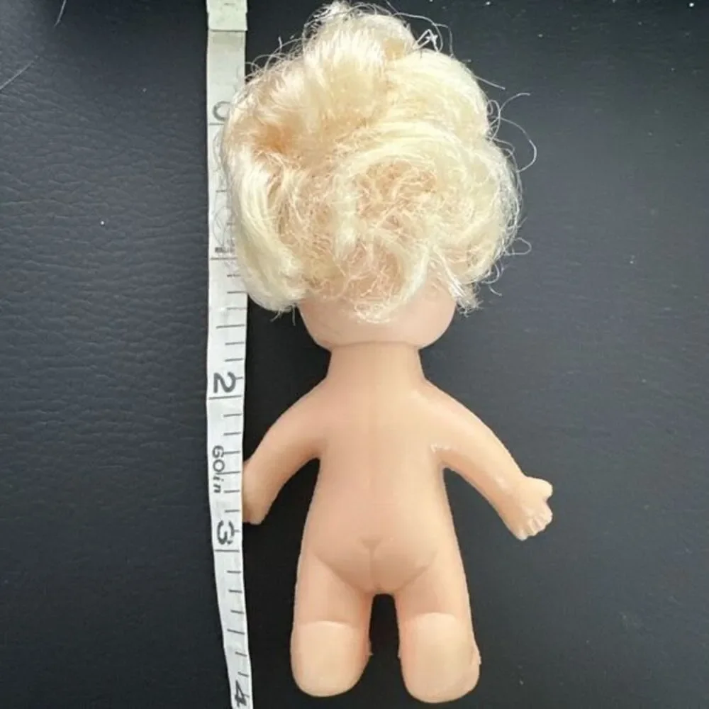 Vintage‎ Plastic Mini Baby Doll 4 inch 1960's doll